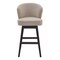 Armen Living Brandy 26" Counter Height Swivel Tan Fabric and Espresso Wood Bar Stool LCBDBAESTN26 - alternate 6